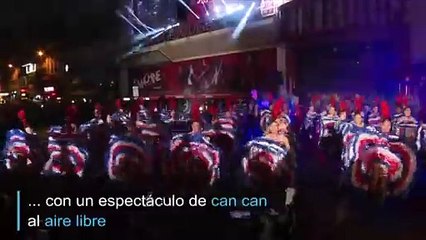 El can-can salió a la calle por 130 años del Moulin Rouge