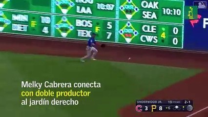 Melky Cabrera produce con un doble