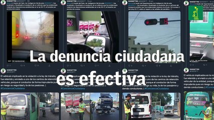 DIGESETT sanciona conductores gracias a denuncias ciudadanas
