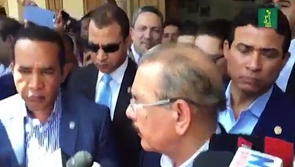 Declaraciones de Danilo Medina luego de votar