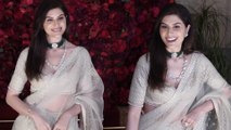 Iranian Model Elnaaz Norouzi Shines In White-Traditionals At Aadar Jain-Alekha Advani's Wedding
