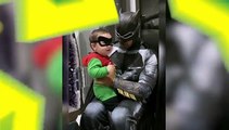Romeo Santos se disfraza de Batman y a su bebé de Robin