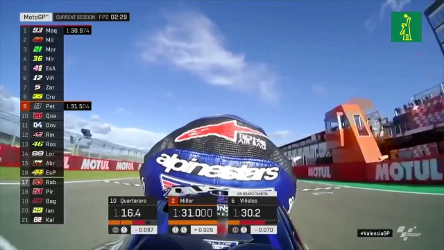 Fabio Quartararo domina el primer día de entrenamientos del GP en Valencia