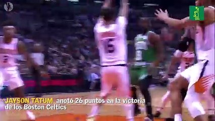 Jayson Tatum anotó 26 en triunfo de los Celtics