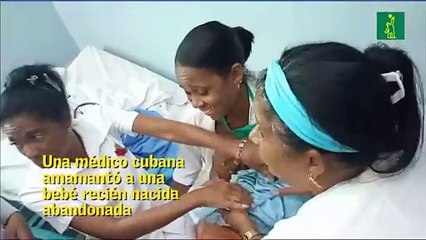 Imágenes de doctora amamantando a una bebé abandonada conmueven a los cubanos