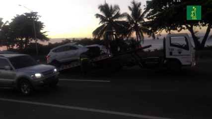 Mega tapón en Las Américas