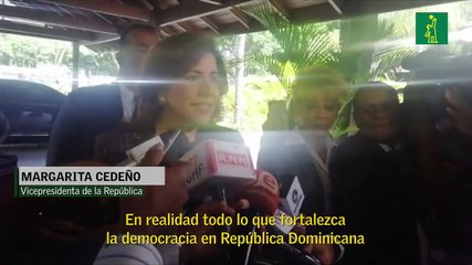 Margarita Cedeño afirma estar conteste con la decisión del Tribunal Superior Electoral