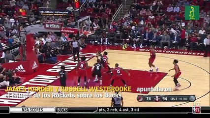 James Harden y Russell Westbrook brillaron en triunfo de los Rockets