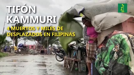 Cuatro muertos por el tifón Kammuri en Filipinas