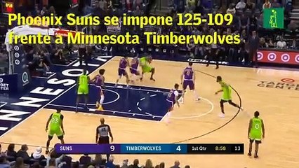 Phoenix Suns se impone por 125-109 frente a Minnesota Timberwolves