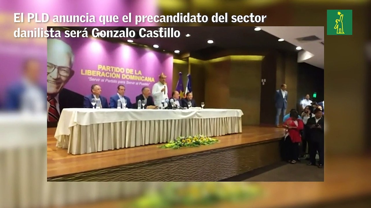 El PLD anuncia que Gonzalo Castillo será el precandidato danilista