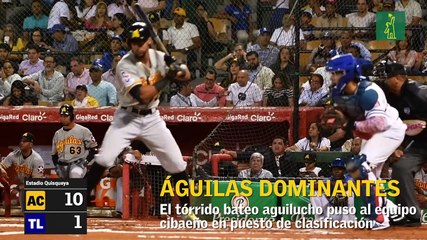 Pelota Invernal: Toros se quedaron solos en la punta y Águilas se meten a la clasificación