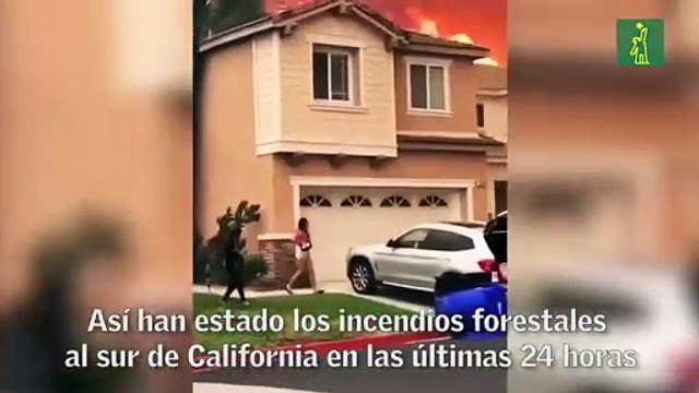 Evacuaciones obligatorias en Santa Ana, California, por incendios forestales