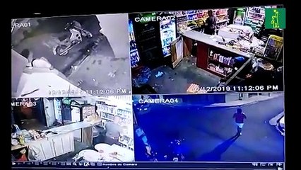 Robo a colmado en Bayona, Santo Domingo Oeste