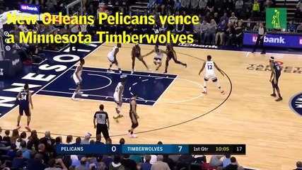 New Orleans Pelicans vence a Minnesota Timberwolves 99-107