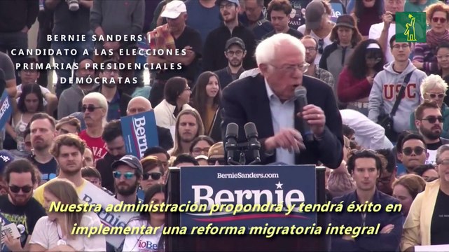 Bernie Sanders promete terminar con las políticas migratorias de Trump