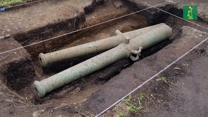 Hallan dos cañones del primer asentamiento español en el extremo sur de Chile