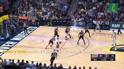 James Y Davis anotan 25 puntos en triunfo de los Lakers sobre Denver
