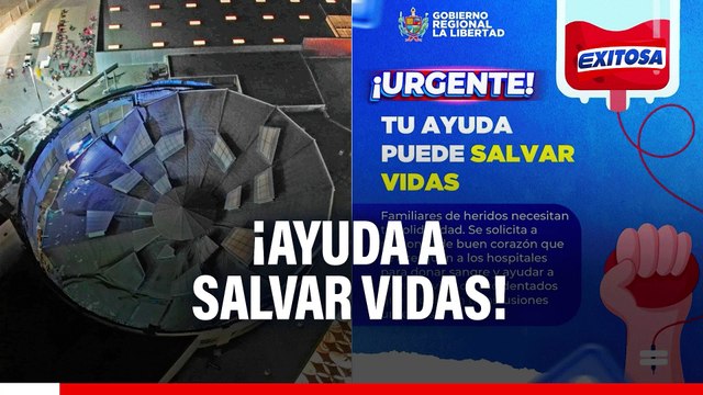 Heridos por colapso de techo en centro comercial Real Plaza Trujillo necesitan donantes de sangre