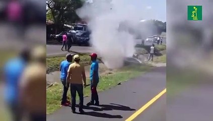 Al menos un muerto en accidente en autopista Duarte tramo Soto, La Vega
