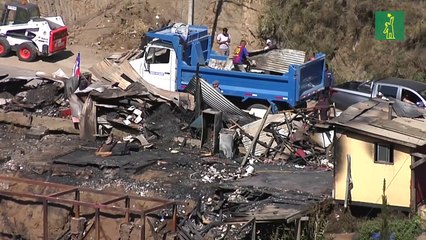 Más de 200 casas afectadas por incendio en chilena Valparaíso