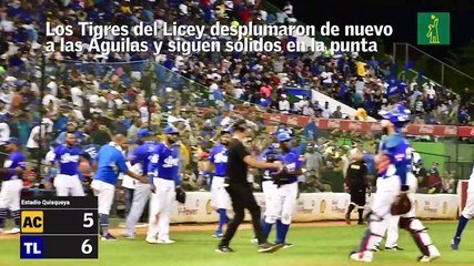 Pelota invernal: Tigres se aferran al primer lugar y Águilas siguen en el sótano