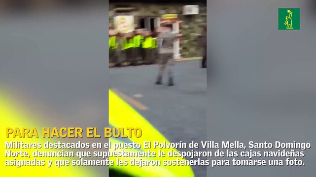 Para hacer el bulto: Efectivos militares denuncian que fueron despojados de sus cajas navideñas
