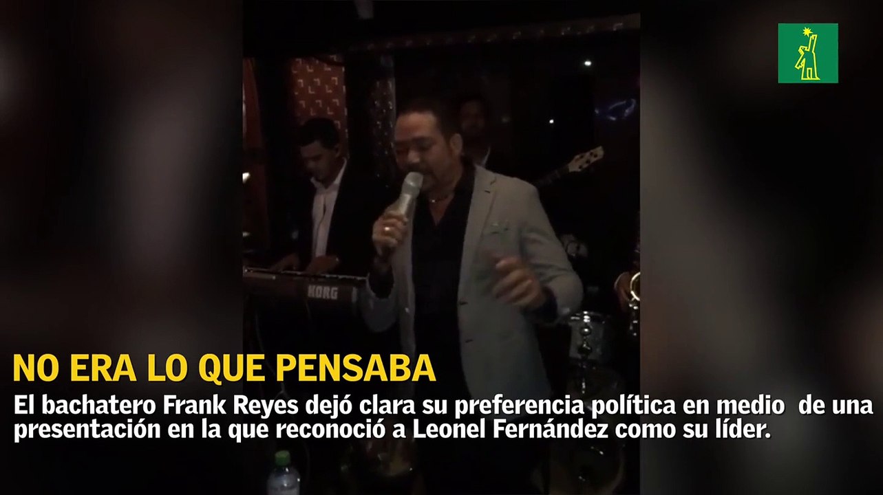 Frank Reyes se declara leonelista al ritmo de bachata