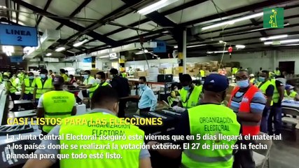 Material electoral llegará en cinco días a países con voto en el exterior
