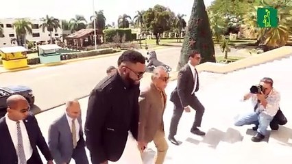 David Ortiz visitó a Danilo Medina para felicitarlo en víspera de Año Nuevo