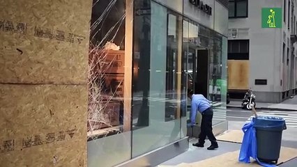 Más de 700 arrestos y zonas destruidas en Nueva York tras primer toque de queda en casi 80 años