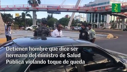 Amenazan periodista por grabar presunto hermano de ministro de Salud violando toque de queda