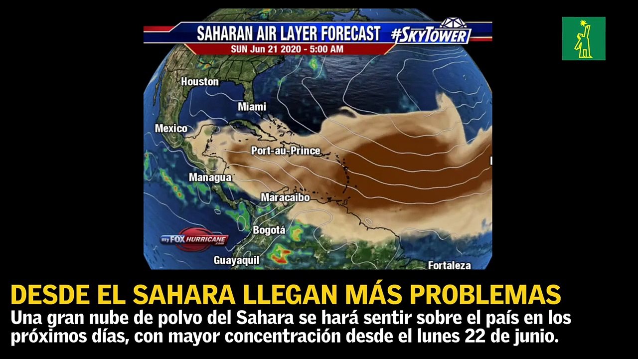 Gran nube de polvo del Sahara amenaza a RD