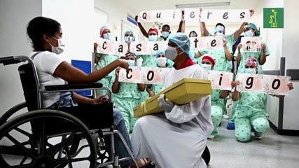 Paciente recuperada de covid-19 acepta casarse tras dar a luz en coma en Colombia