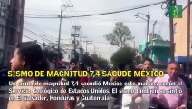 Sismo de magnitud 7,4 sacude México, según USGS