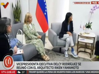 Vicepresidenta Delcy Rodríguez sostuvo encuentro con el arquitecto japonés Riken Yamamoto
