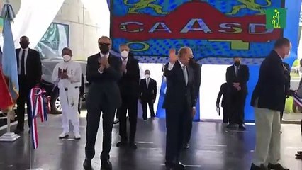Presidente Medina realiza primera inauguración desde que COVID-19 afectó país