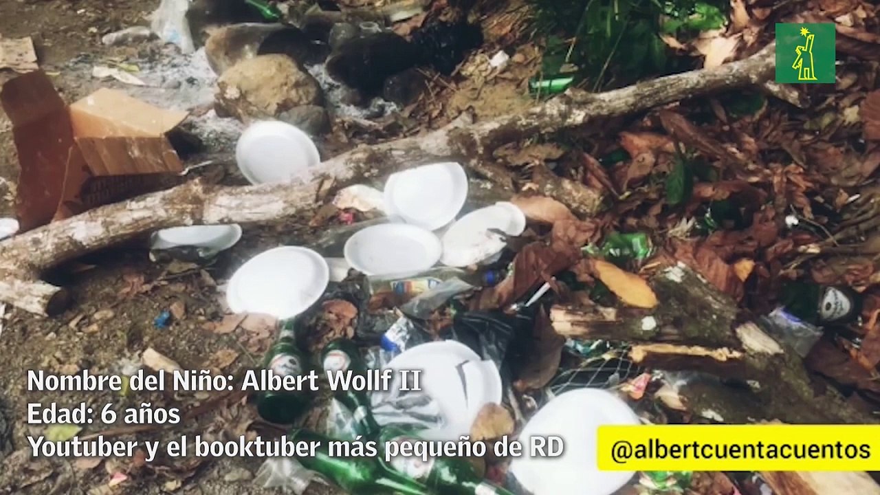 Youtuber y el booktuber más pequeño de RD pide cuidar el medio ambiente