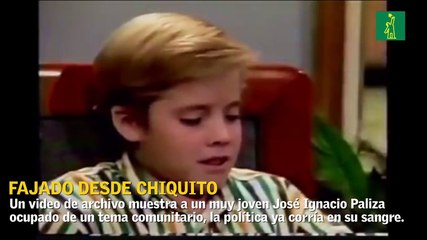 La máquina del tiempo: José Ignacio Paliza, político desde chiquito