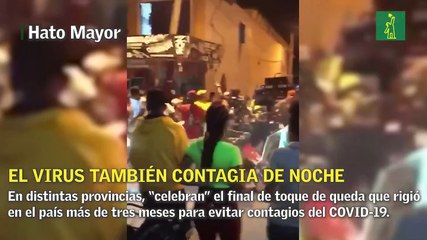 Celebran al ritmo de la música y pleitos el final del toque de queda