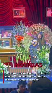 En un momento lleno de emociones, Michaela, la hija de Daniel Bisogno, le dedicó sus últimas palabras al conductor con un conmovedor Muchas gracias, papi. Te quiero mucho