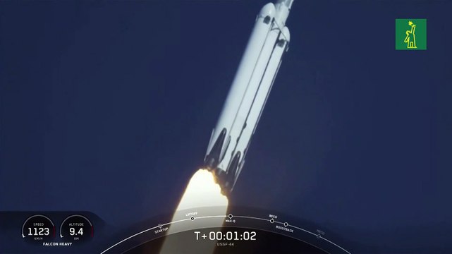 El poderoso cohete Falcon Heavy despega con dos satélites de las Fuerzas Armadas de EE.UU.