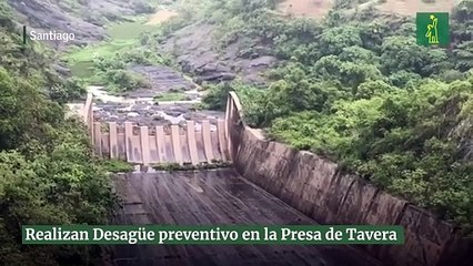 Realizan Desagüe preventivo en la Presa de Tavera