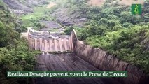 Realizan Desagüe preventivo en la Presa de Tavera