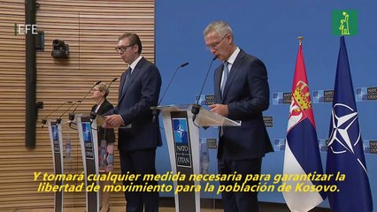 La OTAN insta a Serbia y a Kosovo a contener la escalada de su conflicto
