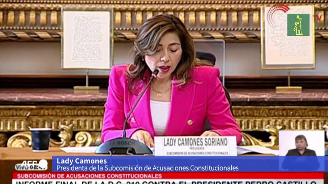 Subcomisión legislativa de Perú aprueba informe para inhabilitar al presidente Castillo
