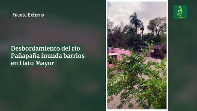 Desbordamiento del río Pañapaña en Hato Mayor inunda barrios de Hato Mayor