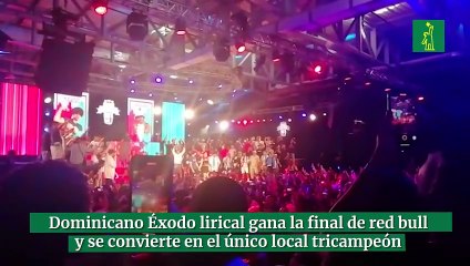 Dominicano Éxodo lirical gana la final de red bull batalla Centroamérica y se convierte en el único local tricampeón de una final nacional