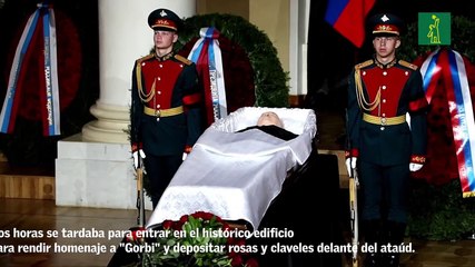 Miles de personas se despiden en Moscú de Mijaíl Gorbachov