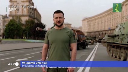 Ucrania "luchará hasta el final", promete Zelenski al cumplirse seis meses de guerra